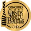 Médaille d'or Concours des Grands Vins de Beaujolais 2025 Médaille d'or Concours des Grands Vins de Beaujolais 2025