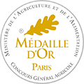 Médaille d'or Concours Général Agricole de Paris 2025 Médaille d'or Concours Général Agricole de Paris 2025