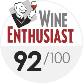92/100 Wine Enthusiast 92/100 Wine Enthusiast