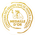 Médaille d'or Concours des Grands Vins de France à Mâcon 2025 Médaille d'or Concours des Grands Vins de France à Mâcon 2025