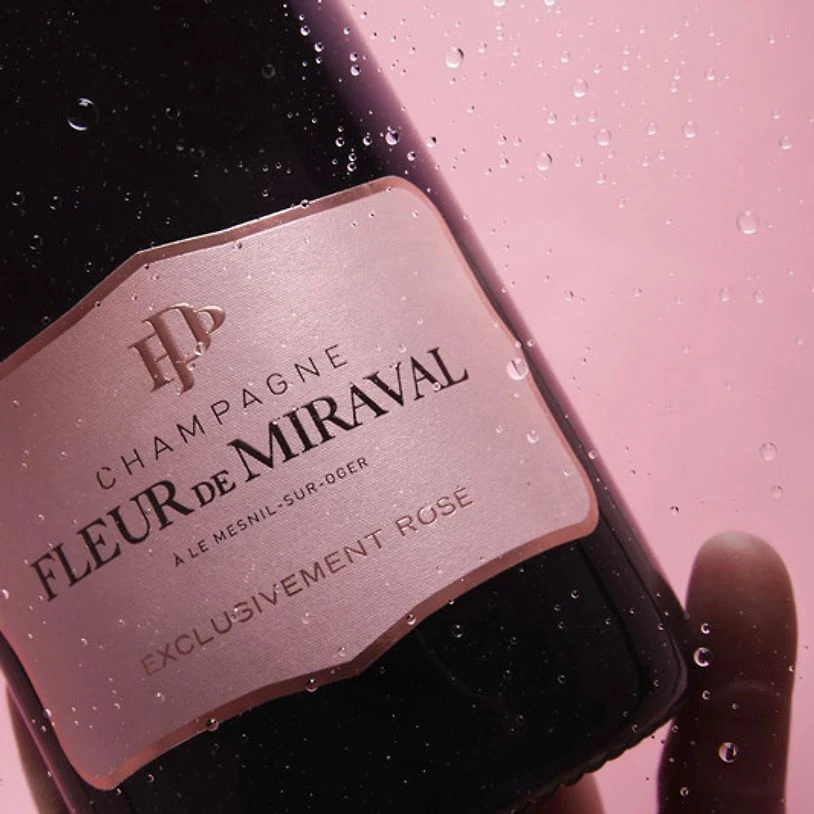 Champagne fleur de miraval, champagne rosé, édition limitée, brad pitt, angelina jolie