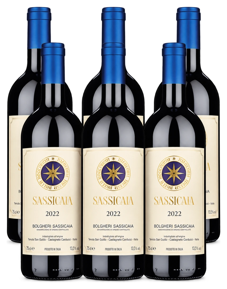 Pack 6 Bouteilles - Sassicaia 2022 - Tenuta San Guido