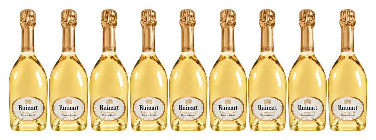 Pack 9 Botellas - Champagne Ruinart - Blanc de Blancs