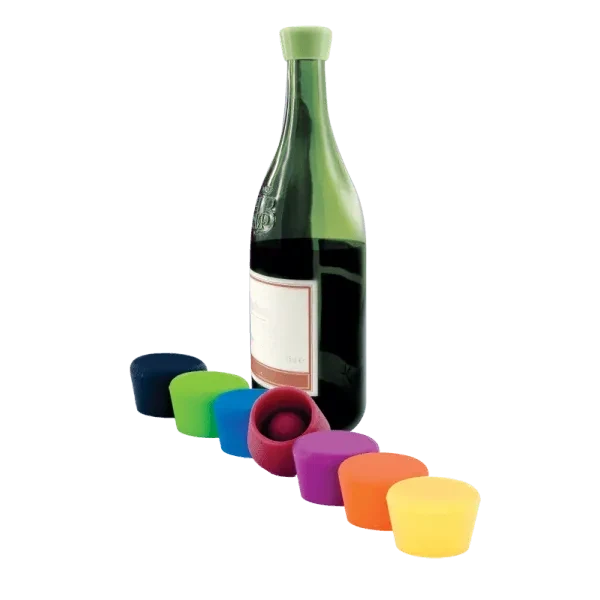 2 Bouchons à Vin Couleur - Silicone Wine Stopper - 109-503-00 - Pulltex
