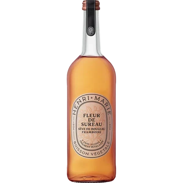 Boisson végétale - Henri Marie - Fleur de sureau - Sève de bouleau - Framboise