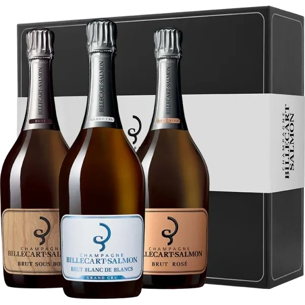 Champagne Billecart Salmon - Estuche Exception - 3 Botellas