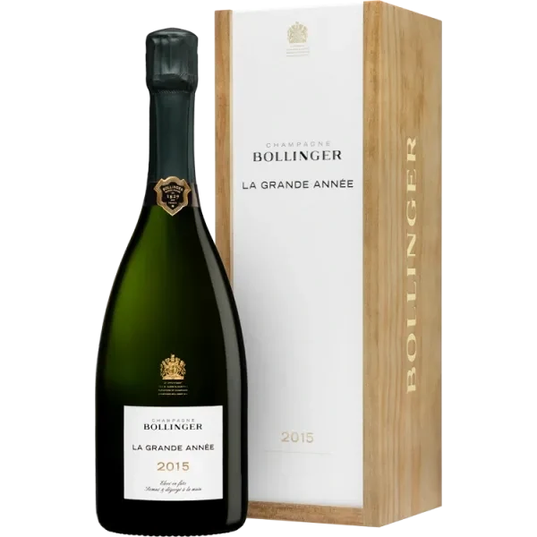 Champagne Bollinger - La Grande Année 2015 - Caisse Bois