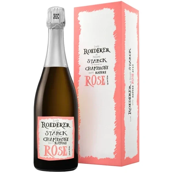 Champagner Louis Roederer - Brut Nature Rosé 2015 - Édition Limitée Philippe Starck - en Etui