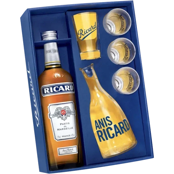 Coffret Ricard Années 50 - Édition Spéciale + 1 Carafe & 4 Verres