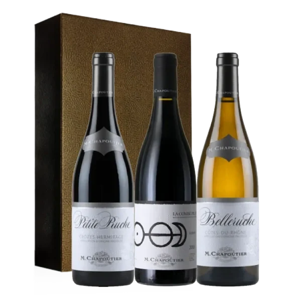 Wein Geschenkset - Best-of M. Chapoutier - 3 Fl.