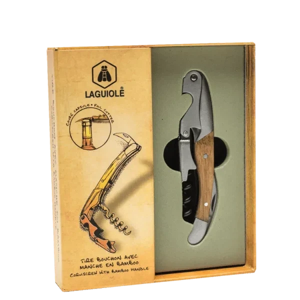 Couteau Sommelier Bambou - Laguiole - Ref 3655