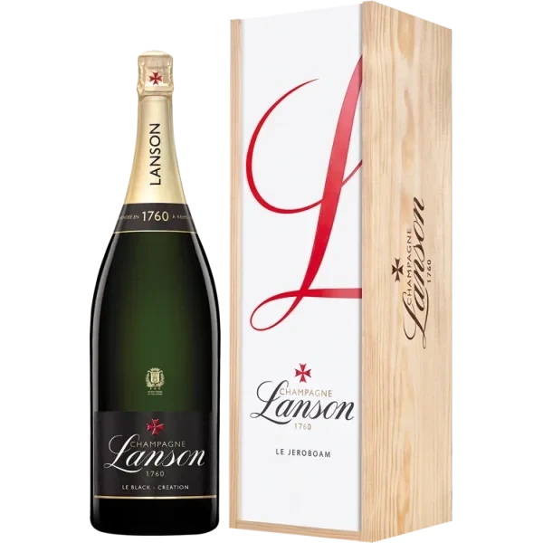 Jéroboam - Champagner Lanson - Le Black Création - Holzkiste