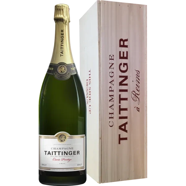 Jéroboam - Champagne Taittinger - Prestige - Houten Kist