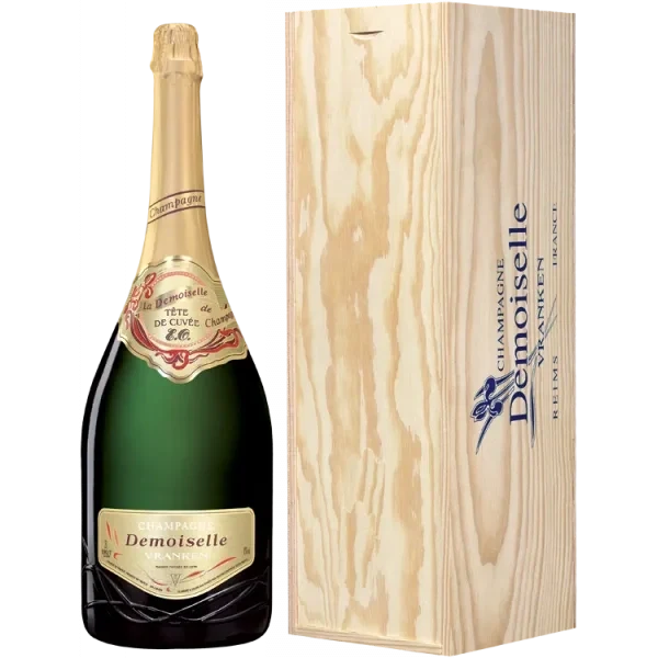 Jéroboam - Champagner Vranken Demoiselle EO - Brut Tête de Cuvée - Holzkiste