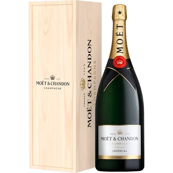 Magnum - Champagner Moët & Chandon - Brut Impérial - Holzkiste