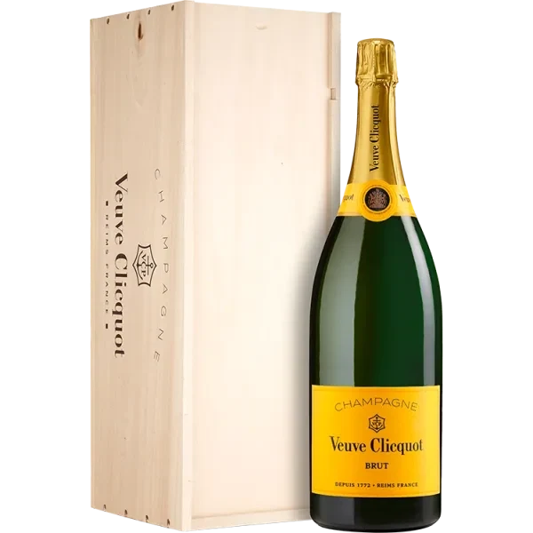 Nabuchodonosor - Champagne Veuve Clicquot - Brut Carte Jaune - Caja De Madera