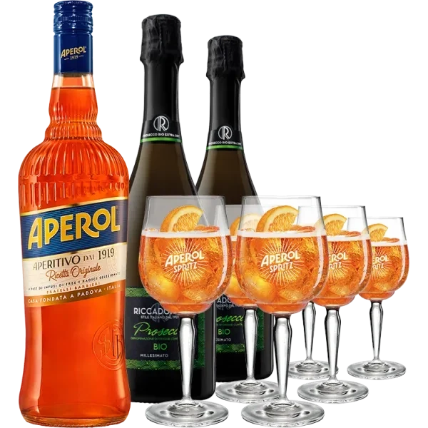 Pack Aperol 6 Copas + Prosecco Millesimato Biologico - Riccadonna