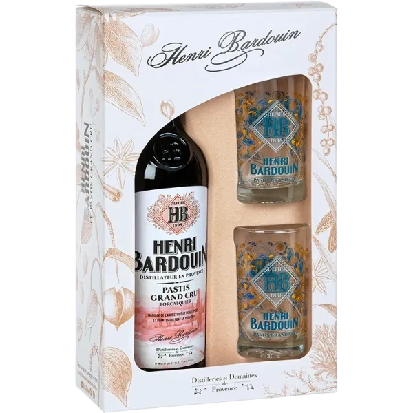 Pastis Henri Bardouin + 2 Glazen - Gift Set