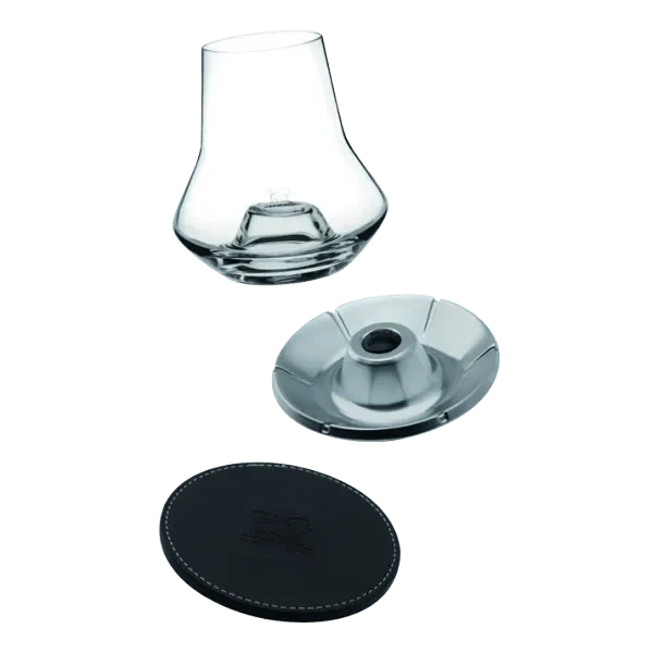 Set de Degustación Whisky - Copa + Posavasos de Cuero + Enfriador de Botellas - Ref 266097 - Peugeot