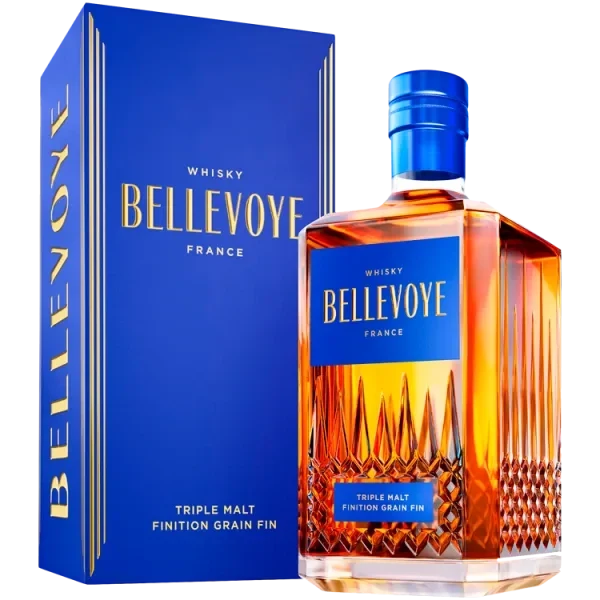 Whisky Français - Bellevoye - Bleu Finition Grain Fin - Étui