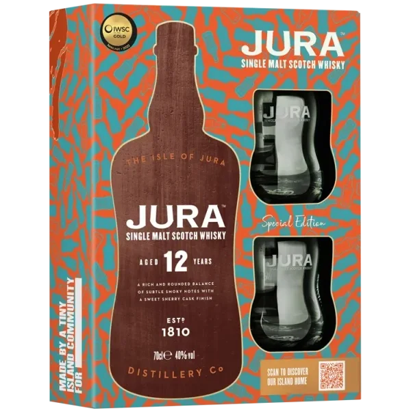 Whisky - Jura - 12 Ans - Coffret 2 Verres